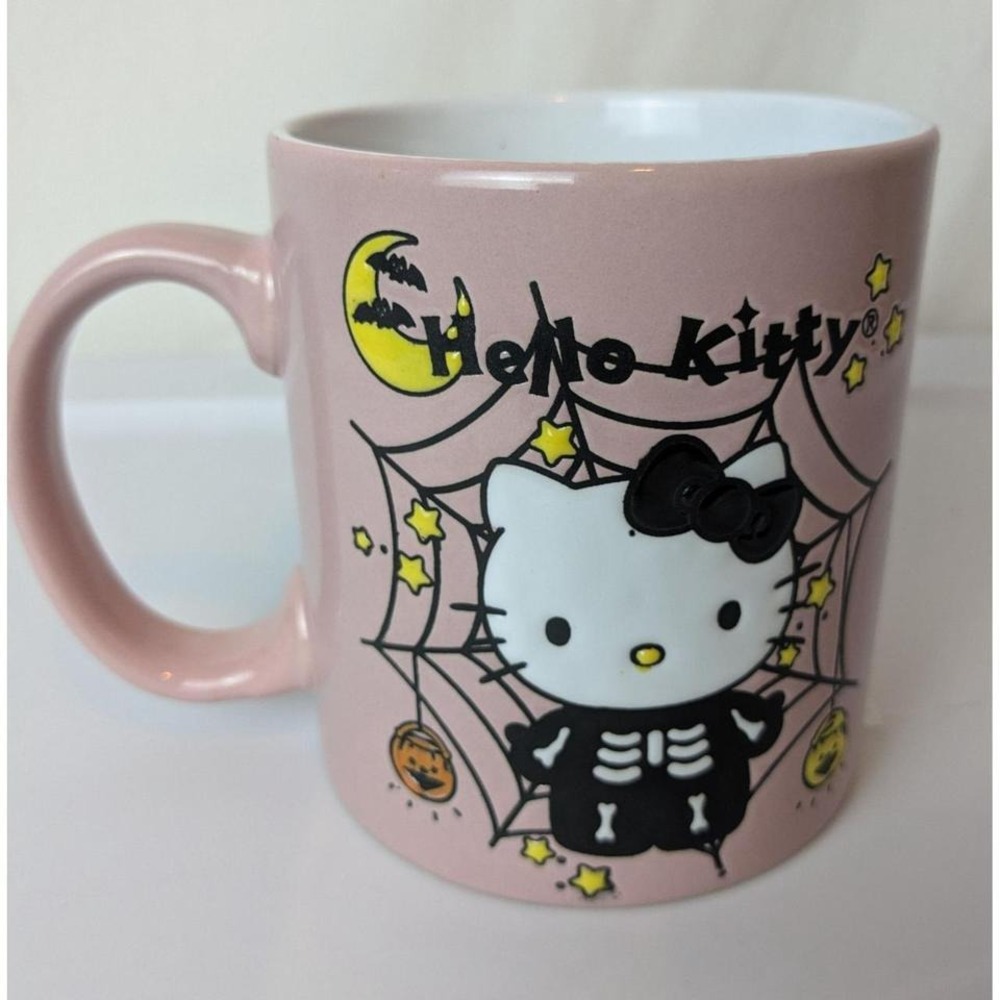 New Hello Kitty Sanrio Halloween Pink Skeleton 2023 Mug 20 oz. ceramic mug